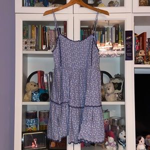 Urban Outfitters Blue Babydoll Mini Dress